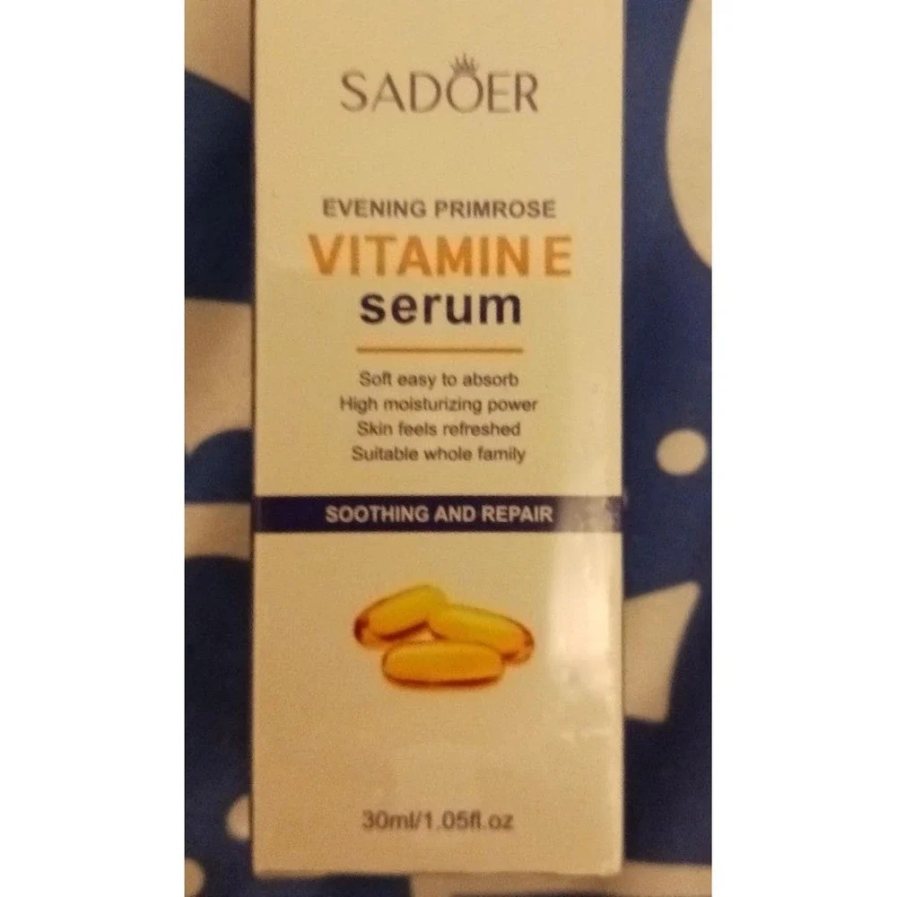 NEW Sadoer Evening Primrose Vitamin E Soothing & Repairing Face Serum‎